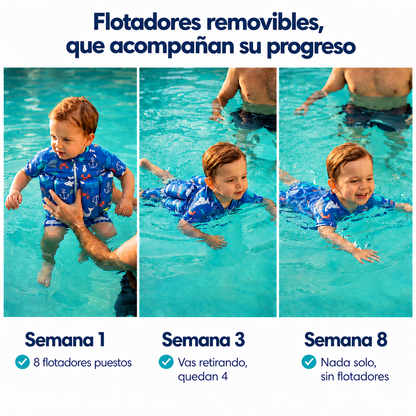 AquaSwim™ | Seguridad al nadar en una sola prenda